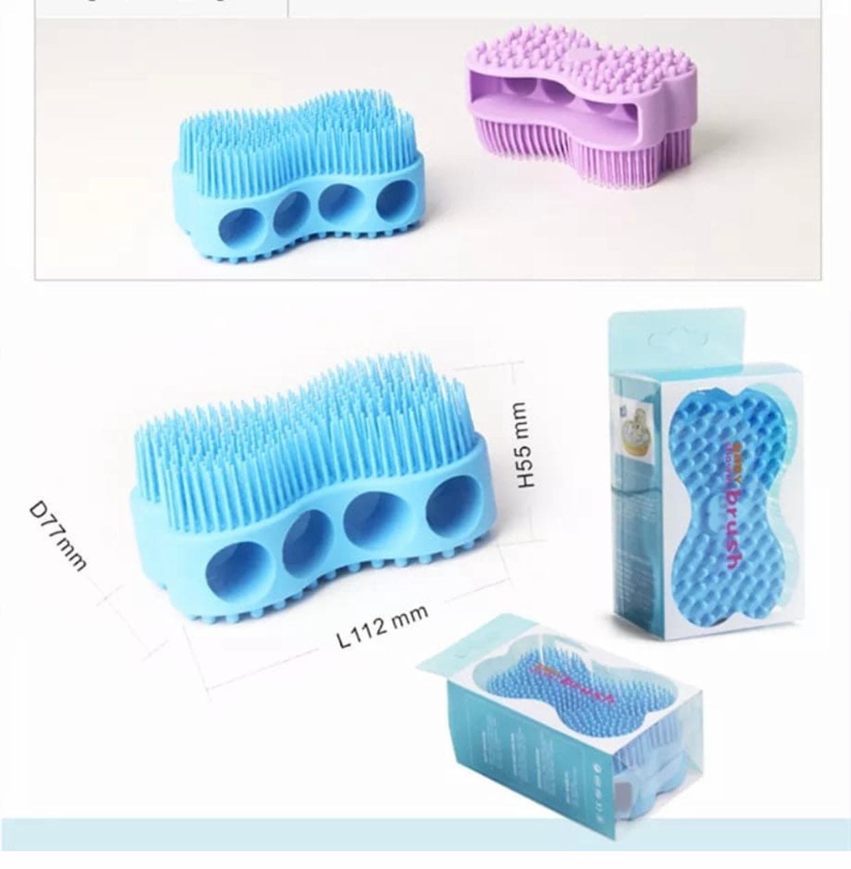 Silicone Bath Brush For Babies, Baby Shampoo Shower Brush, Silicone Body Scrubber, Massage Body Bath Brush Silicone Bath Brush For Babies, Baby Shampoo Shower Brush, Silicone Body Scrubber, Massage Body Bath Brush